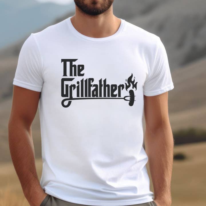 The Grillfather Funny Father's Day T Shirt for wholesale by Sister Ray