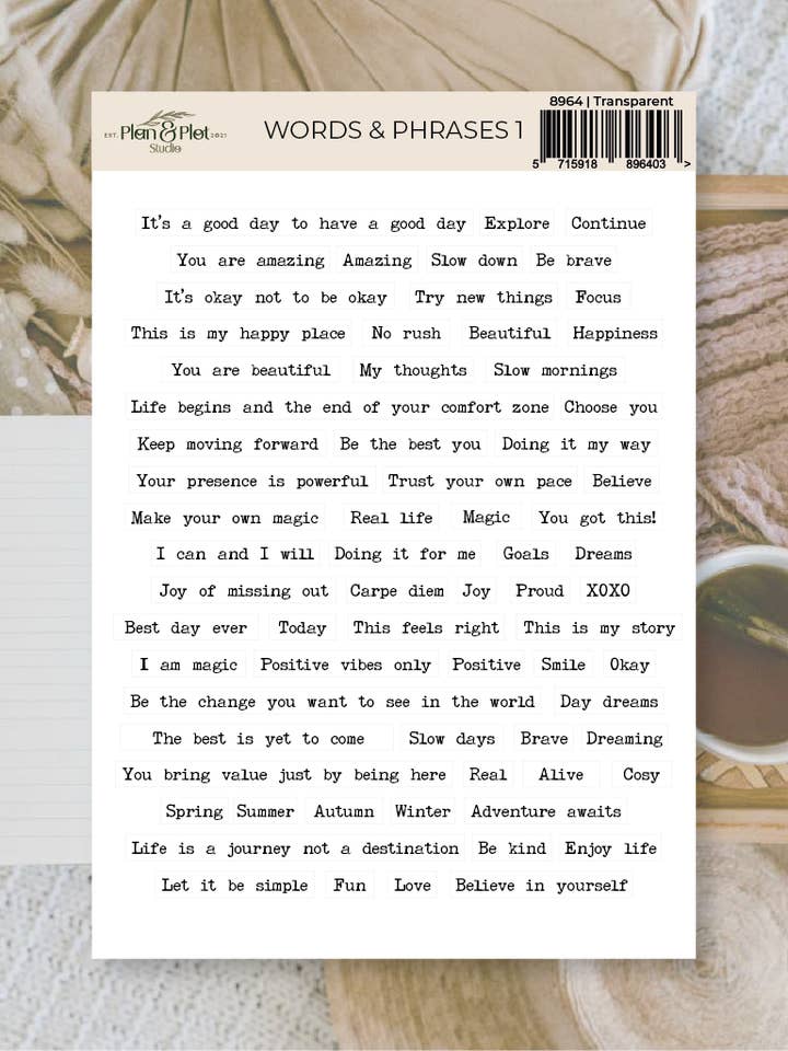 Mots et expressions 1 | Autocollants pour la vente par Plan & Plot Studio