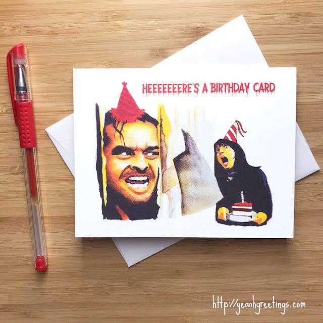 Yeaoh! Greetings - Wholesale Birthday Card - The Shining Horror Movie Birthday Card
