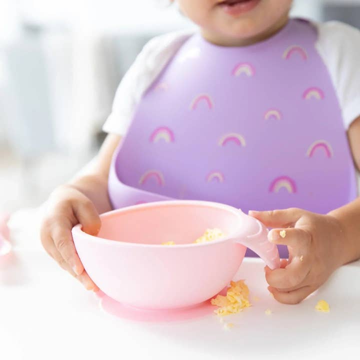 Bumkins - Wholesale Feeding Set - Baby - Silicone First Feeding Set: Pink