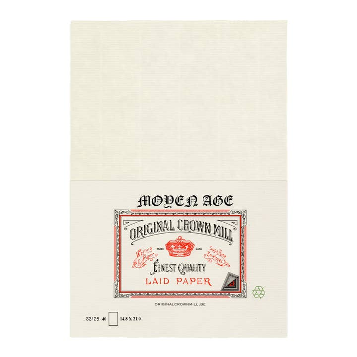 OCM Classic Laid Deckle Edge Writing Sheets A5 for wholesale by Orange Art/Creative Art Materials