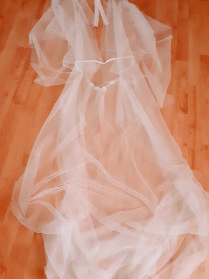 Akitaarigatoson - Vente Cache-maillot – femme - Robe de plage Dream en mousseline de soie et tulle, lingerie sous jupe1