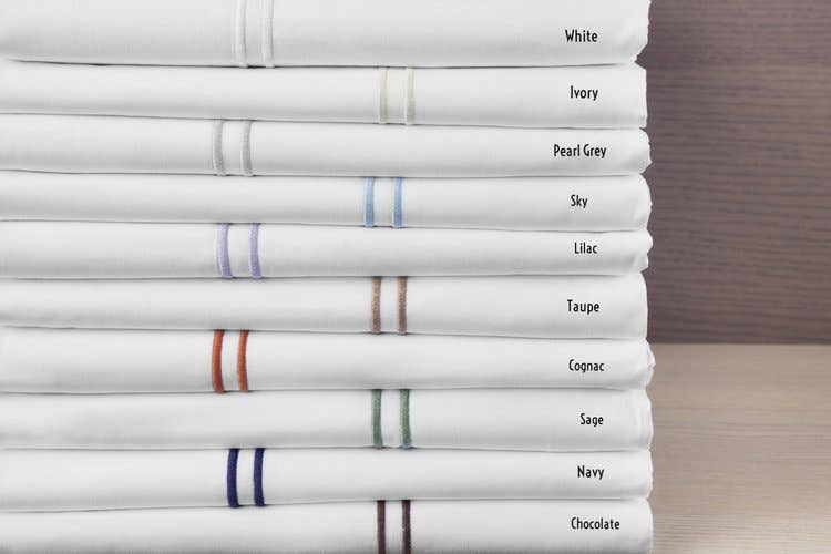 Bellino Fine Linens - Vente Taies/housses d'oreiller - Manhattan - Cach-taie standard/Queen en percale5