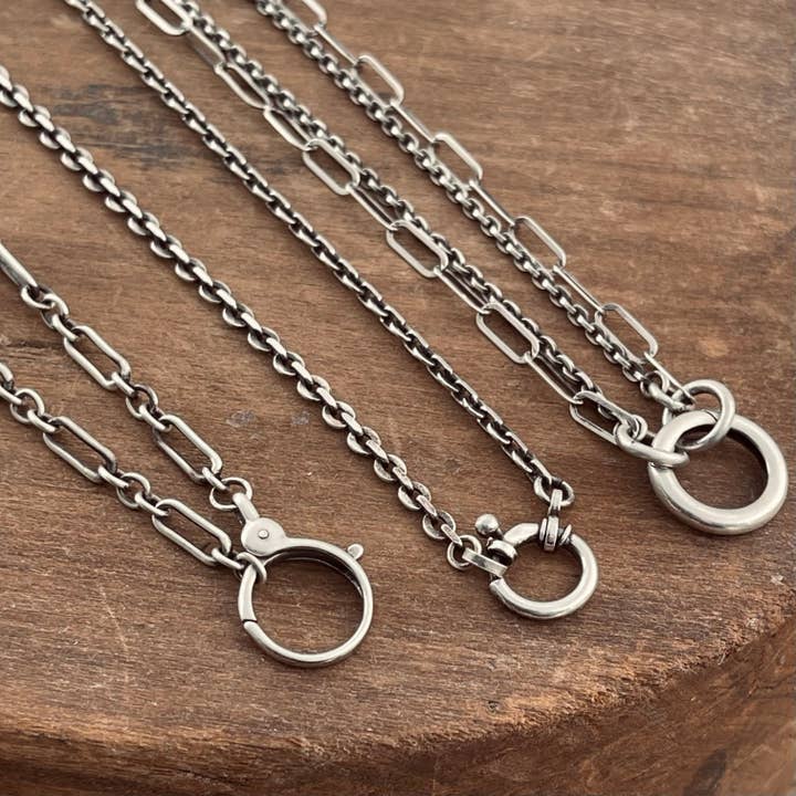 Heidi J Hale - Wholesale Link & Chain Necklace - Sterling Silver Charm Chain - Balance4