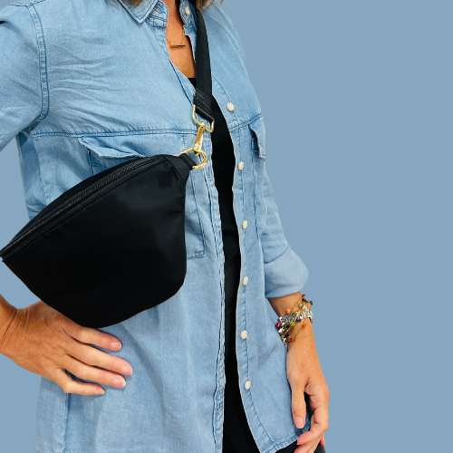 Thomas and Lee Company - Vente Sac ceinture – femme - Sac banane en nylon coloré Hannah avec sangle0