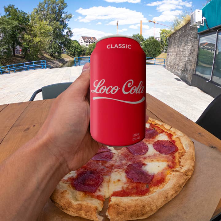 Beersy - Wholesale Drink Huggers & Koozies - “Loco Cola" Silicone Can Cooler, Koozie, Can Holder