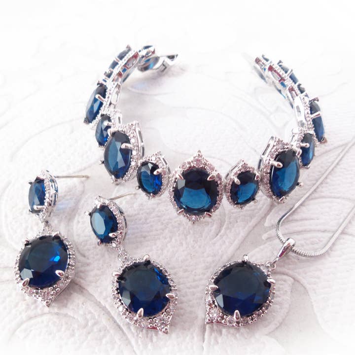 Dalfiya – wholesale Smycken – Grand Parure brud smycken set för viktoriansk brud eller balen
