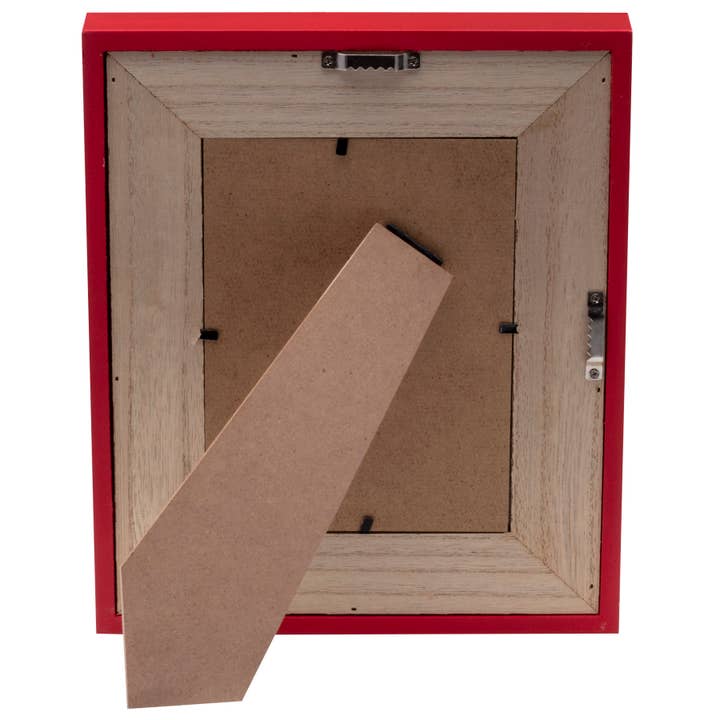 Neil Enterprises - Wholesale Picture Frame - Red Wood Christmas Laser Cut Picture Frame