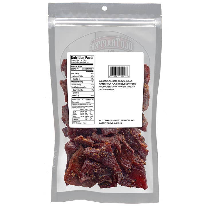 Shop The King - Wholesale Jerky - Old Trapper Peppered Beef Jerky 10 Ounce Bag1