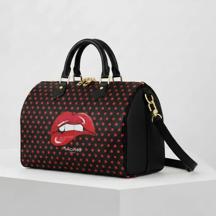 BAULETTO MADINBO - FABRIQUÉ EN ITALIE - AVEC IMPRIMÉ BOUCHE pour la vente par MADINBO