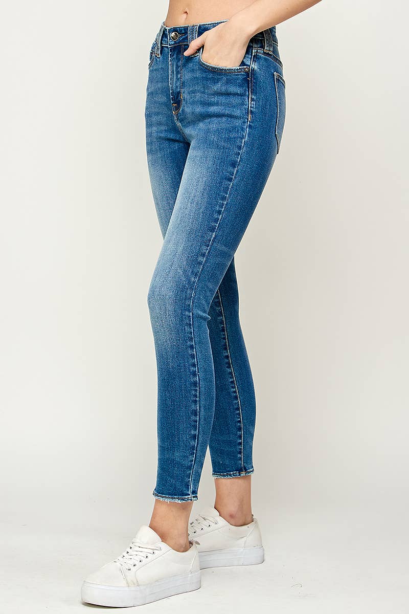 I1456MS - Medium Wash - Mid Rise Skinny Jeans for wholesale on Faire3