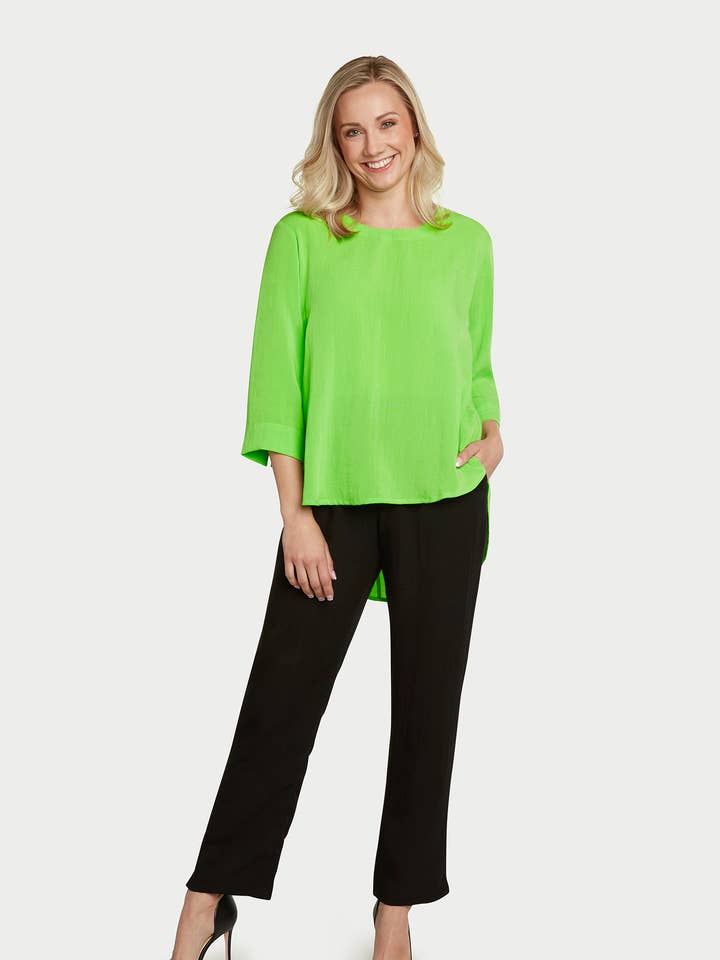 SALE - AA210 - Pullover Anastasia Linho com Verso Plissado por atacado de Fridaze