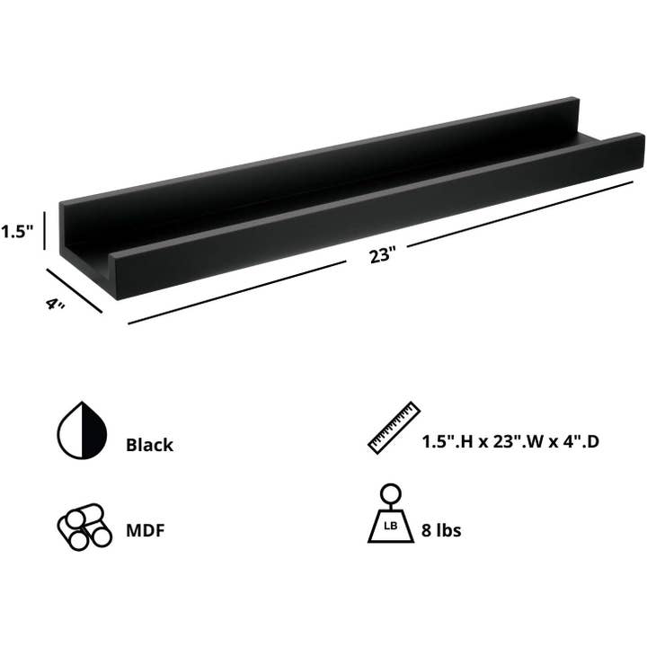 Kiera Grace - Wholesale Wall Mounted Shelf - Kiera Grace Engineered Wood Floating Edge Shelves11