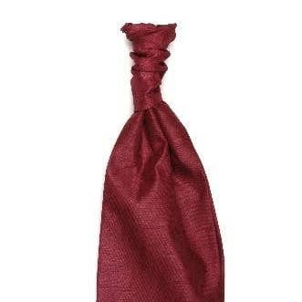 Cravate Shantung Ruche en polyester pour enfants - Rouge bordeaux pour la vente par The Scotland Kilt Company