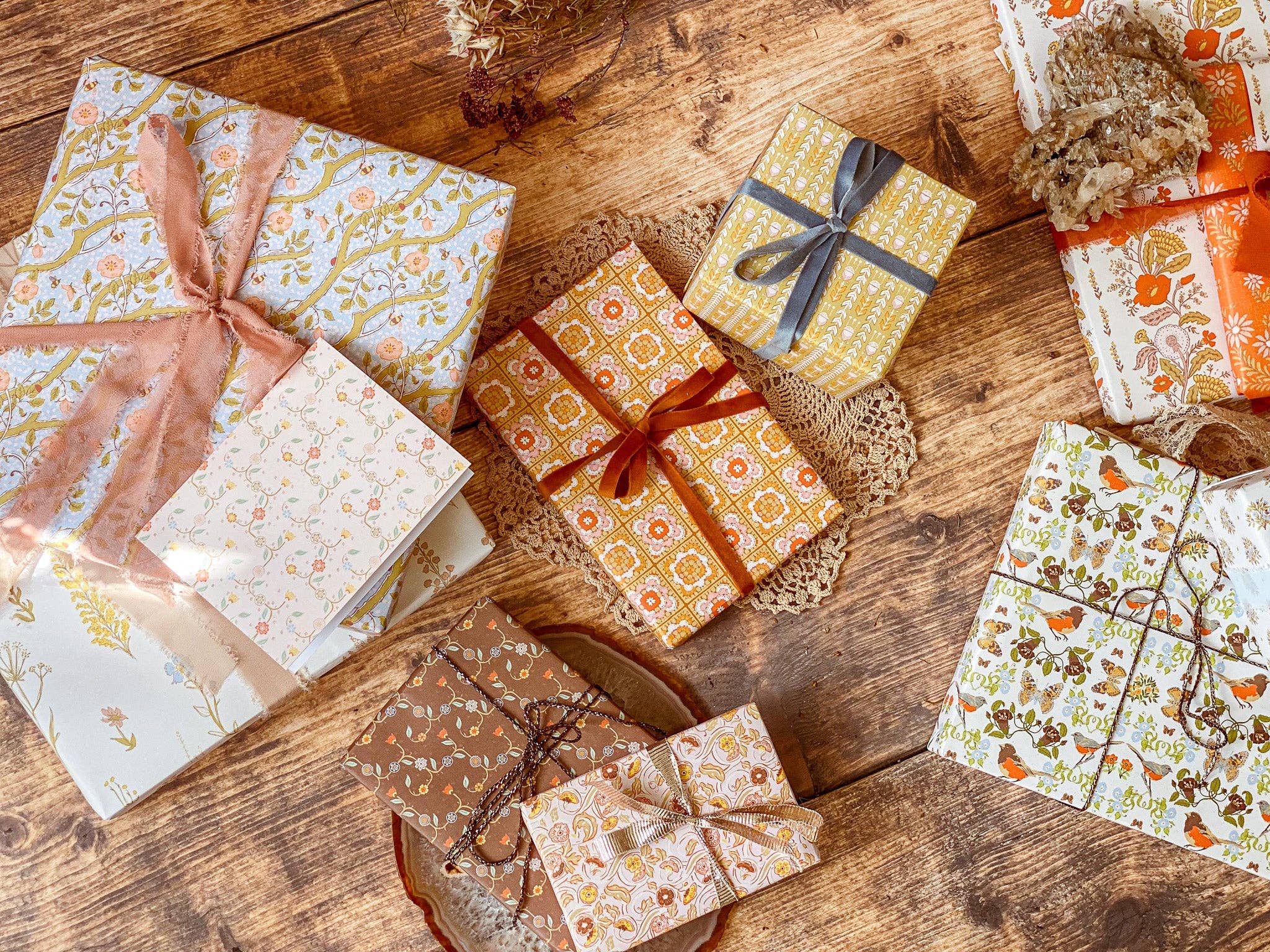 re:mused studio - Wholesale Flat Wrap - Petalcraft Gift Wrap Sheet-Double Sided11