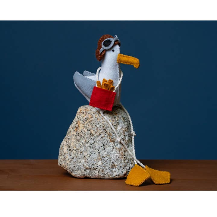 Genius Premium Craft - Wholesale Craft Sewing Kit - Felt Seagull Sewing Kit - Coastal or City Seagull