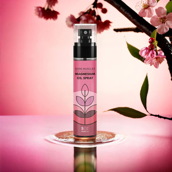 The Midwest Sea Salt Company - Wholesale Pain Relief Spray/Cream - Magnesium Premium Fragrance Oil Spray – Sore Muscles - 5oz5