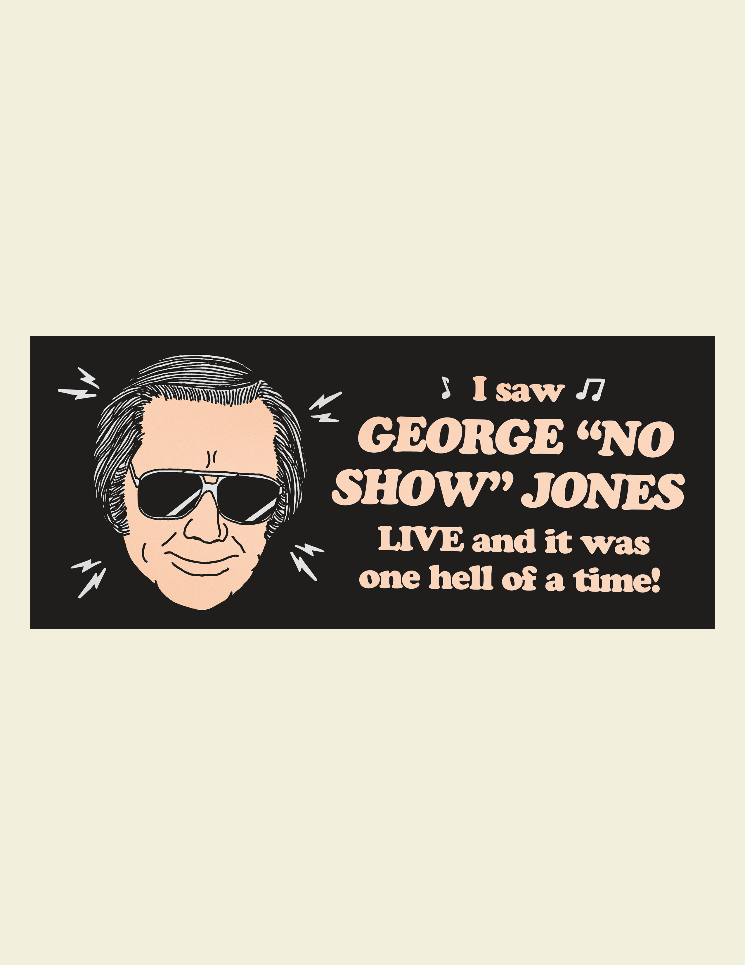 Southern Native - Wholesale Sticker - George "No Show" Jones Bumper Sticker0