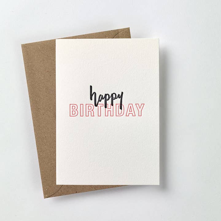 Happy birthday card for wholesale by over the c.