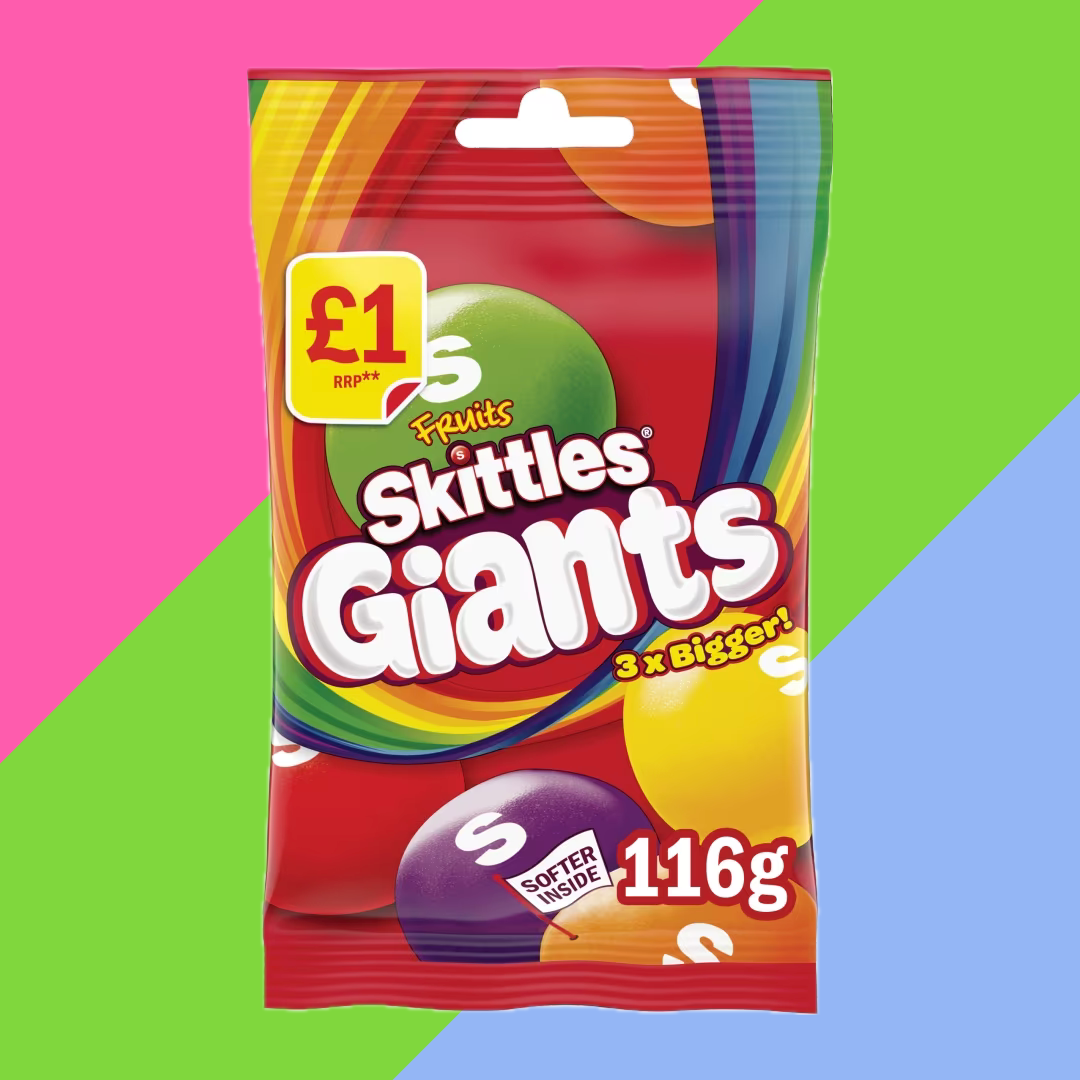 Gaffney's Sweets & Treats Wholesale - Wholesale Gummy - Skittles Giants Vegan 14x116g £1 PMP1