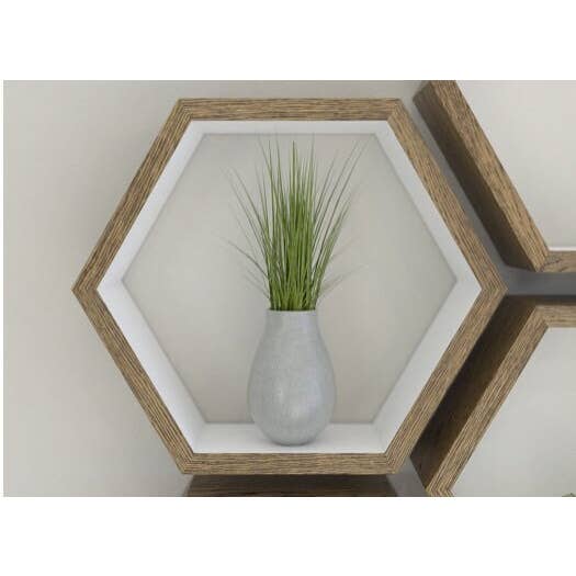 River Heights Salvage - Wholesale Wall Mounted Shelf - Honeycomb Hexagonal Shelves Set Of 3 Hexagon Shelving Unit Hexagon Shelves Honeycomb Shelving Honeycomb Shelves Popular Trending Gift2
