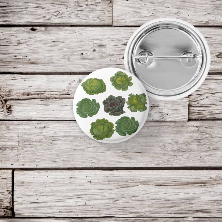 NatureCuts - Wholesale Lapel Pin/Button - Lettuce Daisy Pin, Lettuce Keychain, Lettuce Magnet3