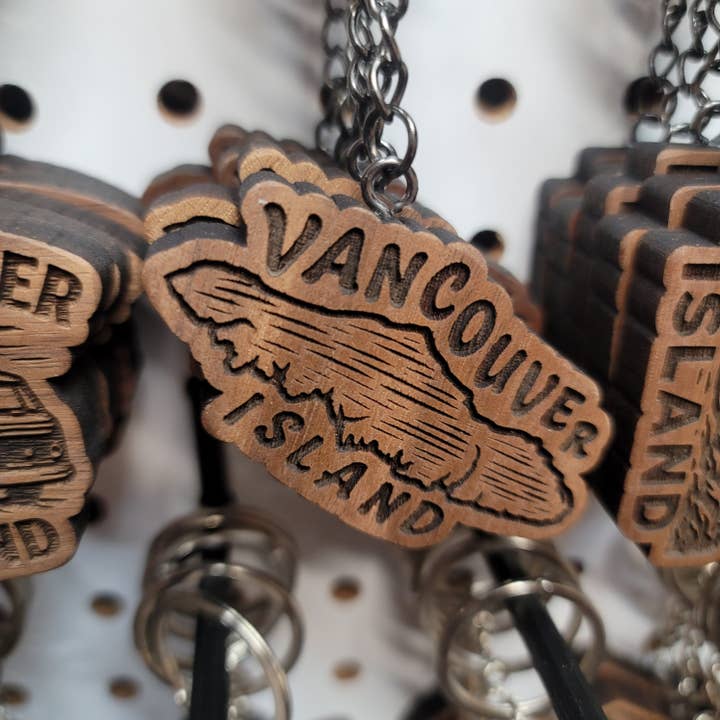 Vancouver Island Keychain for wholesale by Two Makers Crew