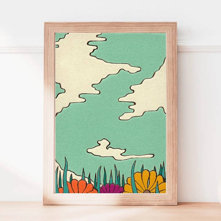 Summer Breeze, 5x7 Inch Giclée Fine Art Print for wholesale by Backseat Window