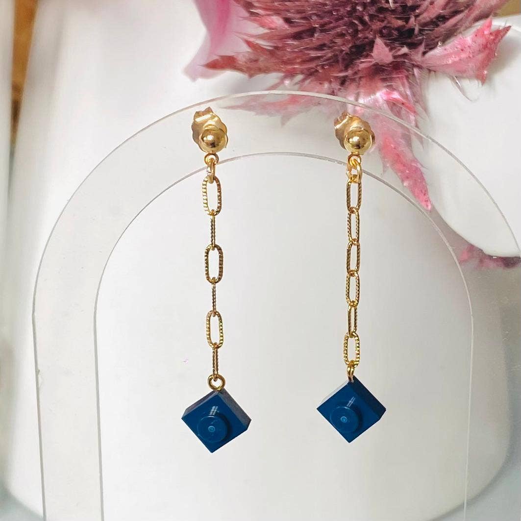 Brique d'Oreille – wholesale Hängande örhängen – Hängande örhängen kedja & Lego®-kloss - Les Virevolteuses15