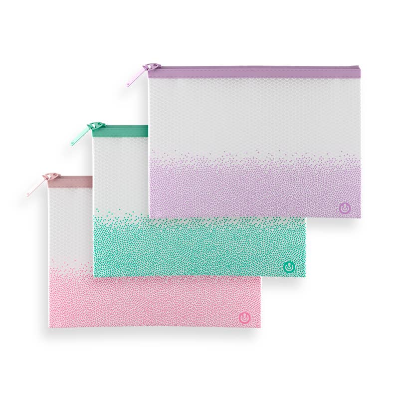 CARCHIVO – Engroshandel Penalhus – Display med Eva Bag Sense lynlåsposer i pastelfarver11