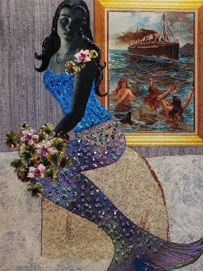 Cartão Sereia, Elegant Semaid Card por atacado de Erica DiPaolo Designs