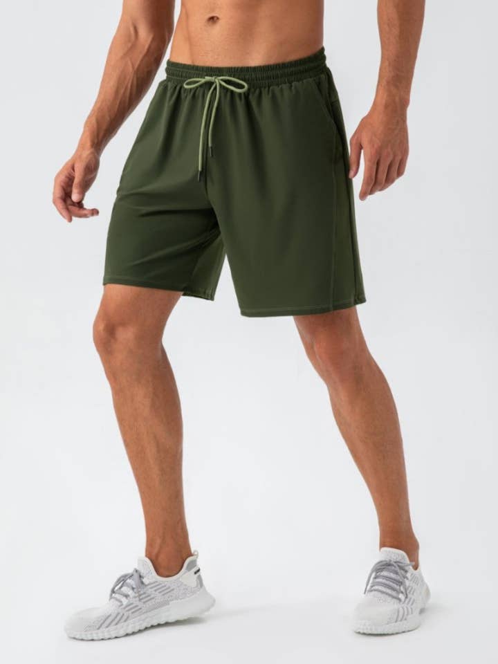 Active by Anna-Kaci - Wholesale Athletic shorts – Men's - Lightweight Athletic Training Shorts with Elastic Waistband12