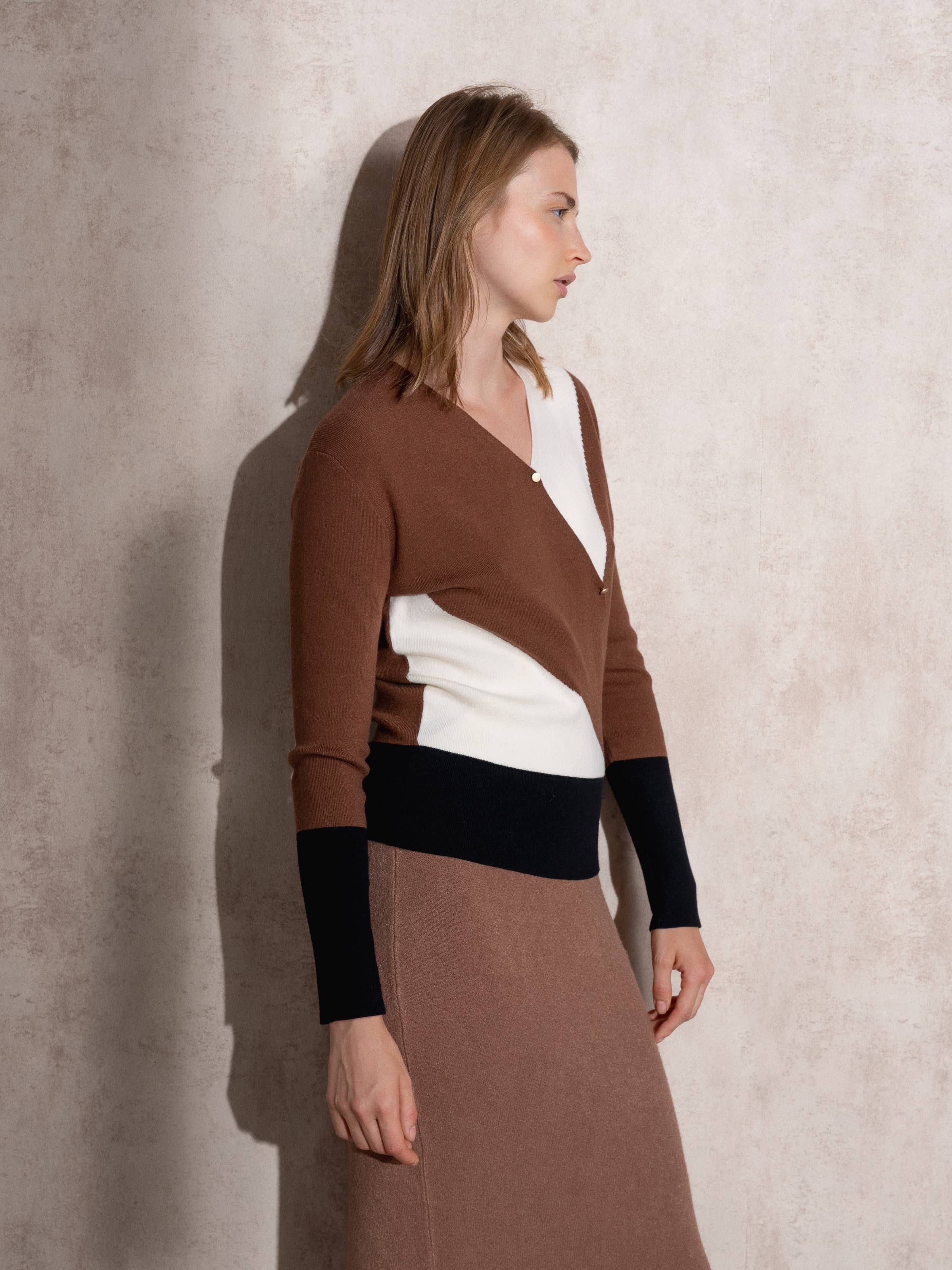 SMF - Vendita all'ingrosso Maglione tricot - Donna - 259100 - CACHE COUER 49%VI 28%PE 23%NY5