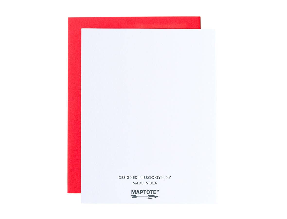 Maptote - Wholesale Gewone wenskaart - Philadelphia Foodie Wenskaart - Souvenir, Gemaakt in de VS1