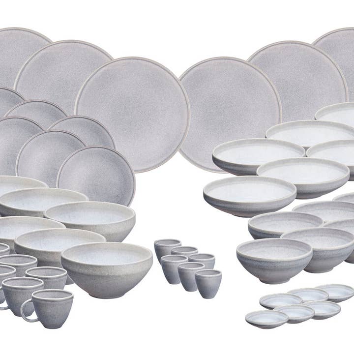 Service Complet STONE - 48 pièces - Gris lune pour la vente par Björn