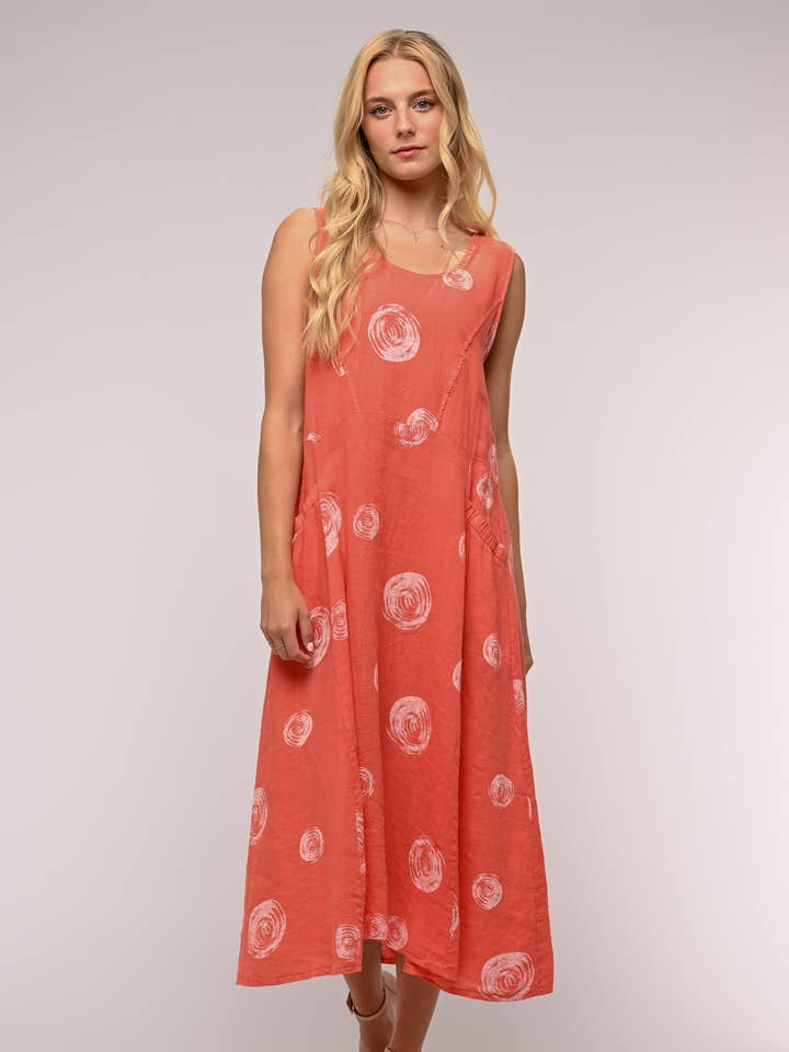 Vestido de Linho Francês Maxi por atacado de LINEN LUV
