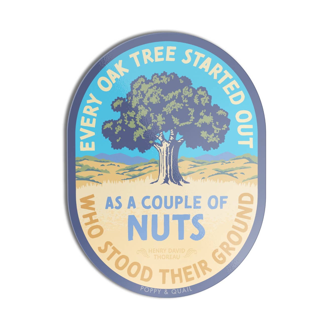 Poppy & Quail - Wholesale Sticker - Oak Tree Sticker0