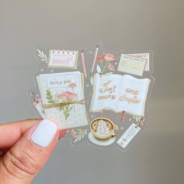 Lettoon - Wholesale Sticker - Clear Vinyl Sticker - Just One More Chapter3