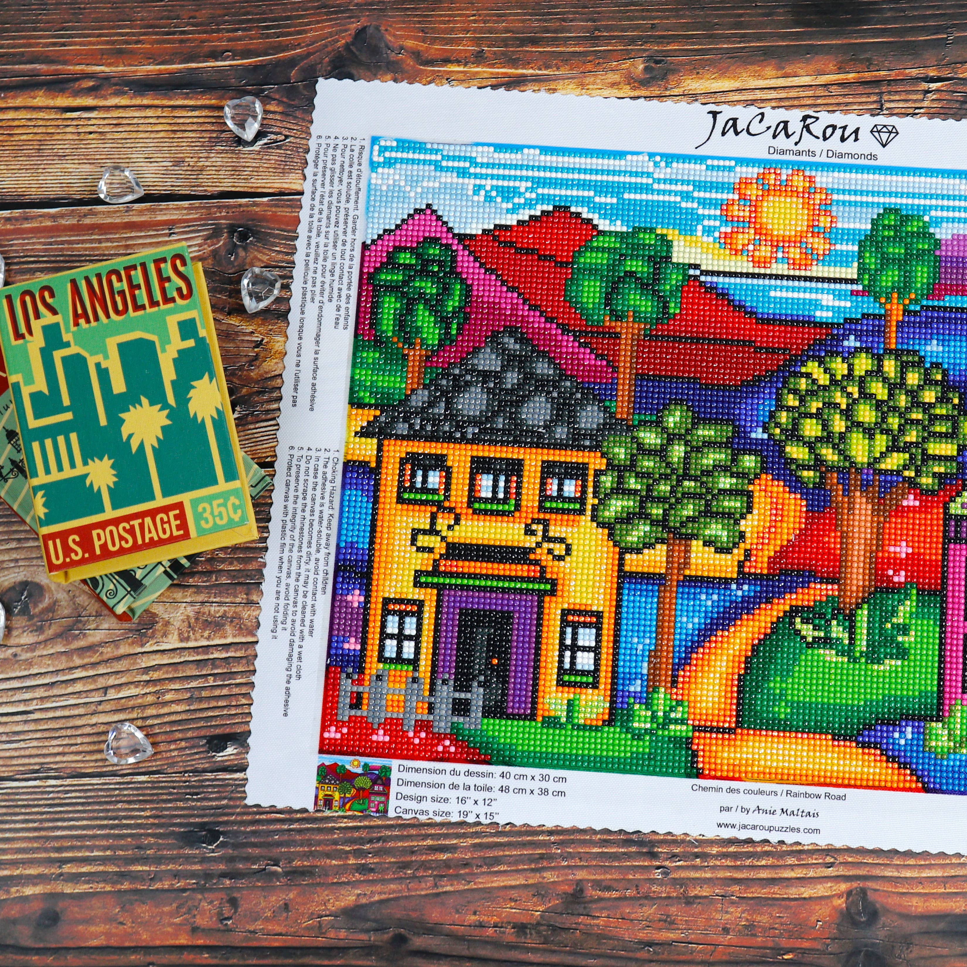 JaCaRou Puzzles Inc. - Wholesale DIY Craft Kit - Rainbow Road Diamond painting Art kit4