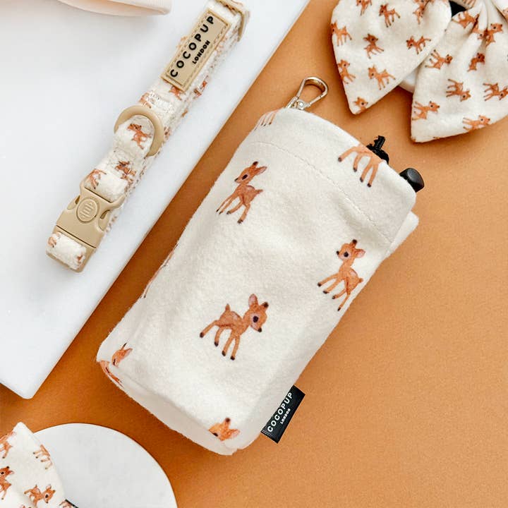 Drawstring Treat Pouch - Fleecy Fawn for wholesale by Cocopup London