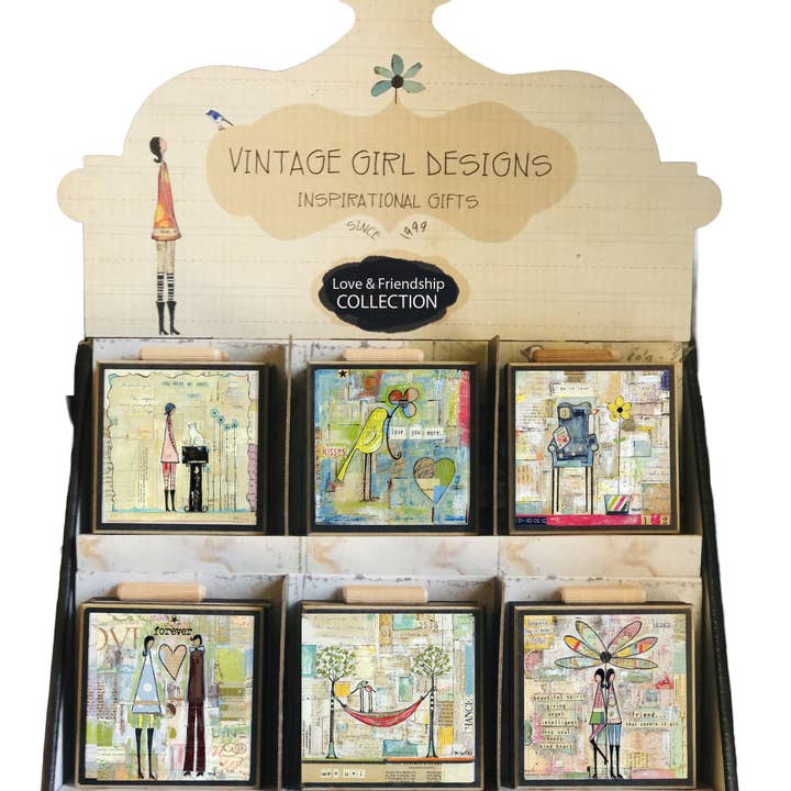 FRIENDSHIP/LOVE DISPLAY for wholesale by Vintage Girl Designs LLC