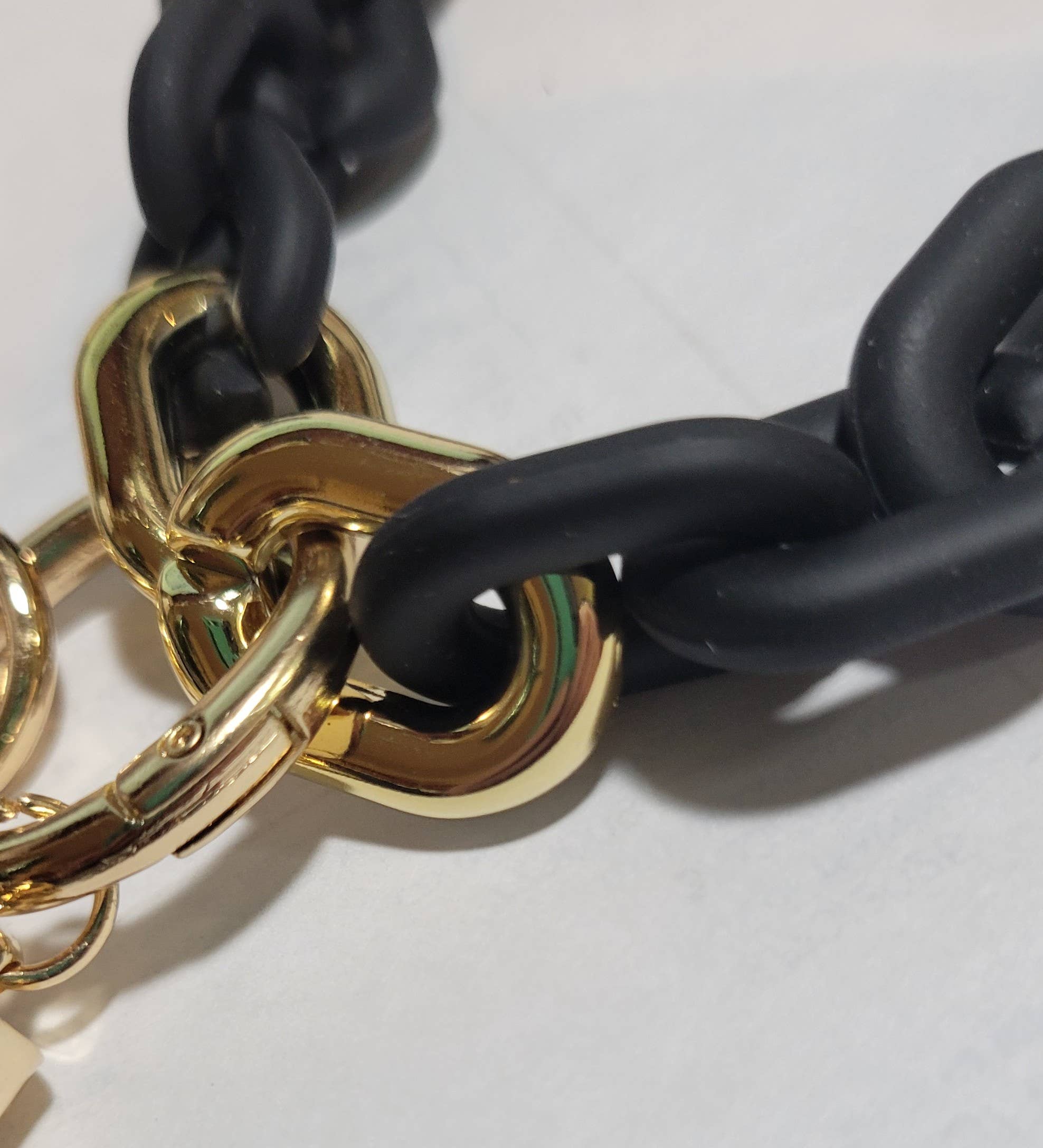 The Wristlet Bar - Vente Bracelets porte-clés - Porte-clés bracelet en chaîne - Noir1