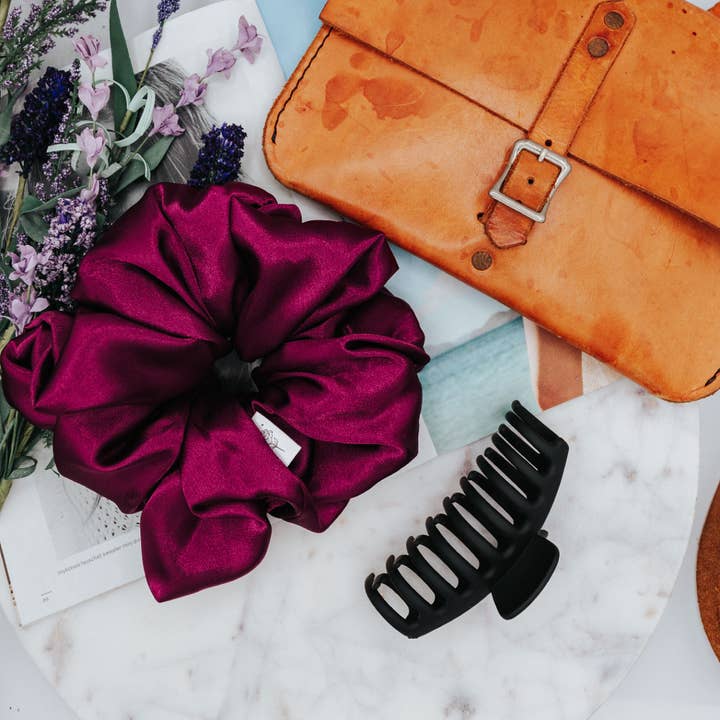 Wild Rose Accessories - Wholesale Scrunchie - Women’s - XXL Satin Tina Scrunchie4