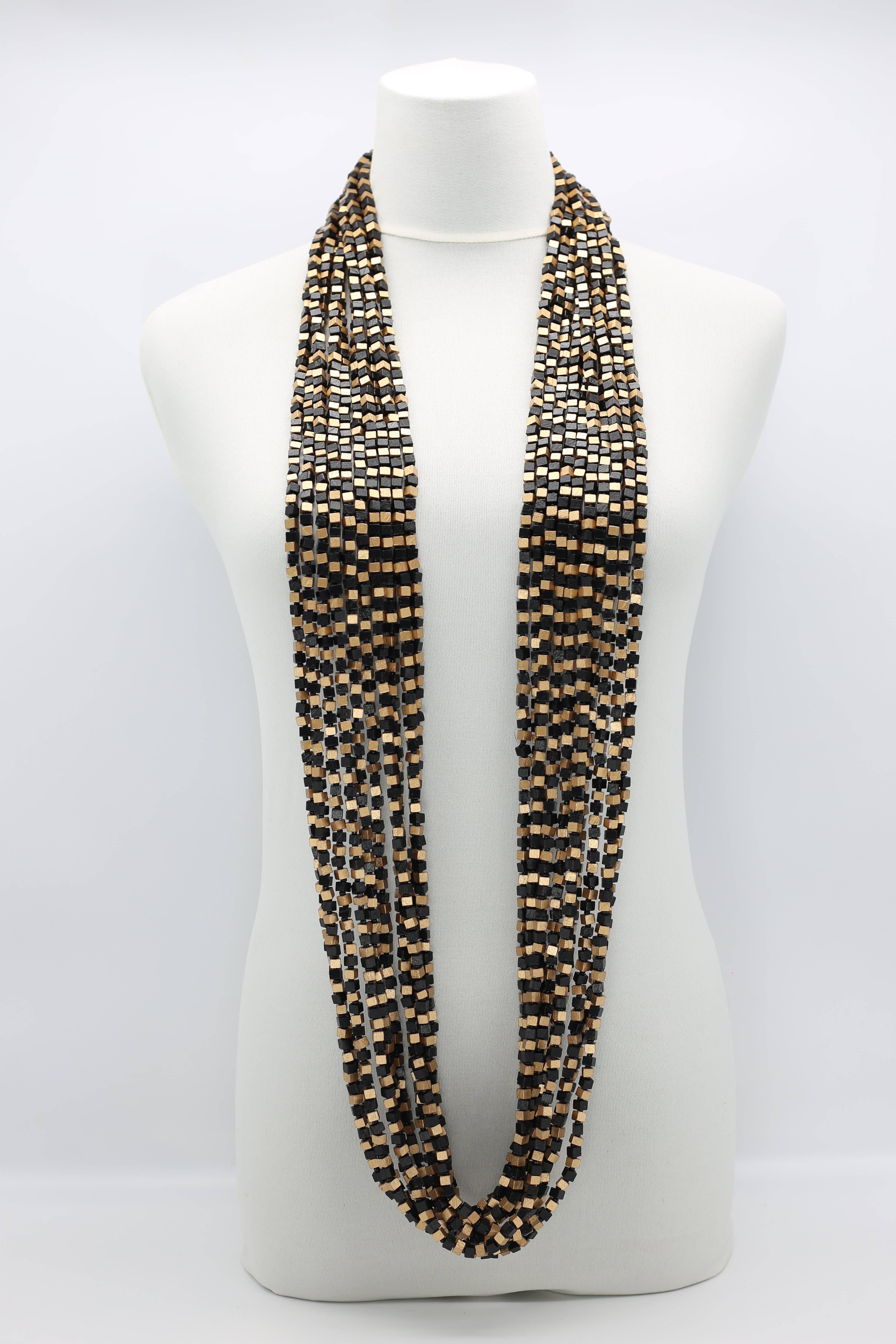 Jianhui London – Engroshandel Perlehalskæde – Den næste Pashmina halskæde Træperler - Mosaic Art5