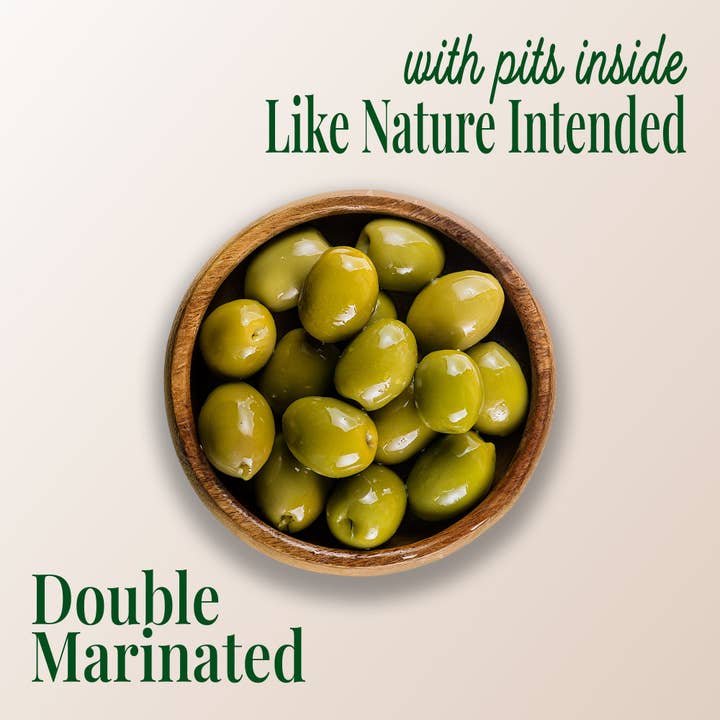 Teta's Olives - Wholesale Olives - Cracked Green Olive Snacks, Citrus Herb & Thai Pepper Variety Pack (1.6oz, 6 Pack)3