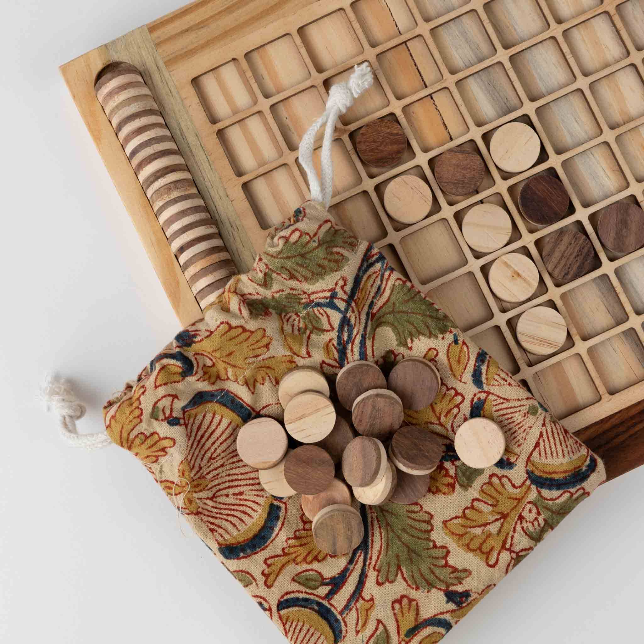 Ten Thousand Villages - Wholesale Board Game - Handcarved Wood Reversi Game *2