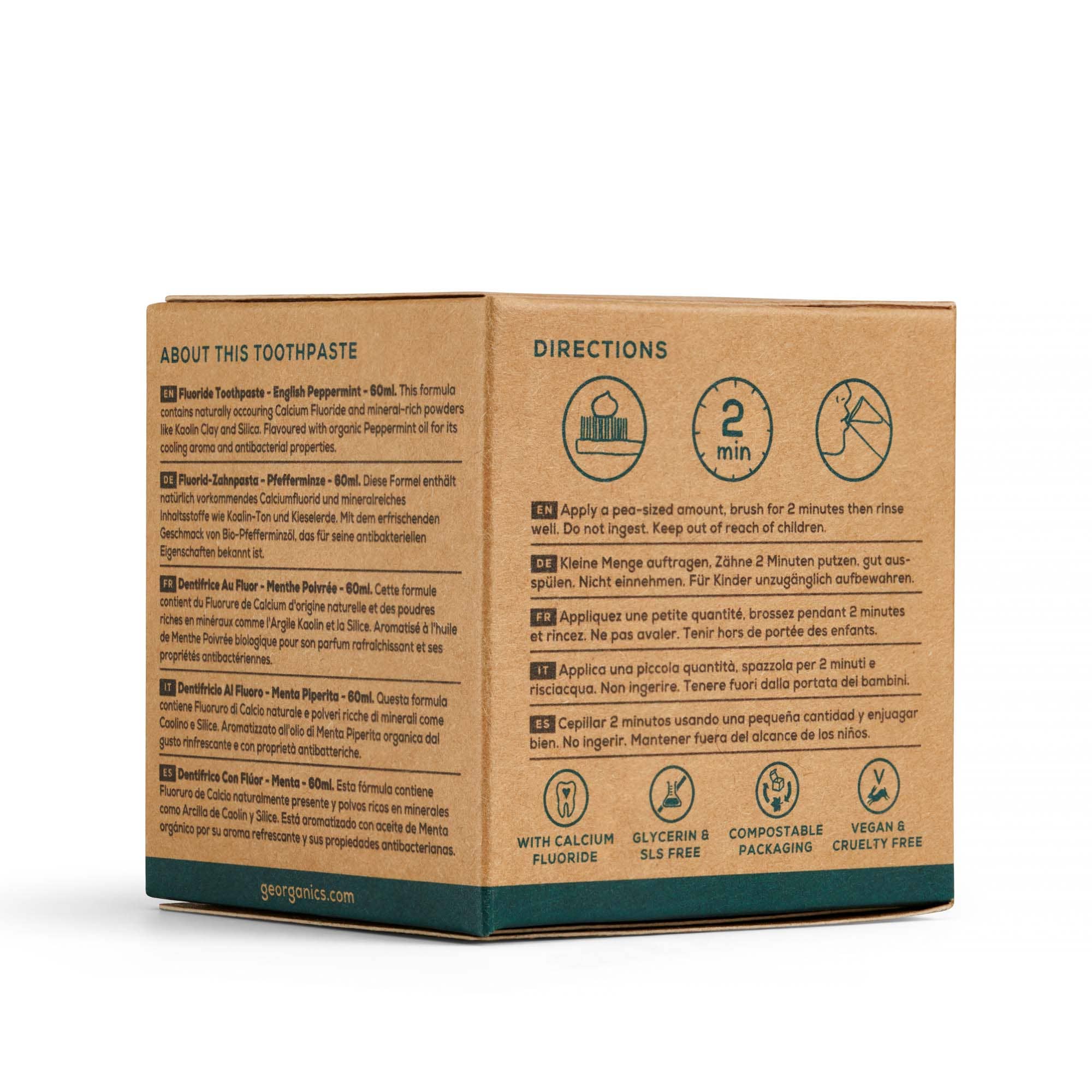 Georganics - Wholesale Toothpaste - Fluoride Toothpaste - Peppermint4