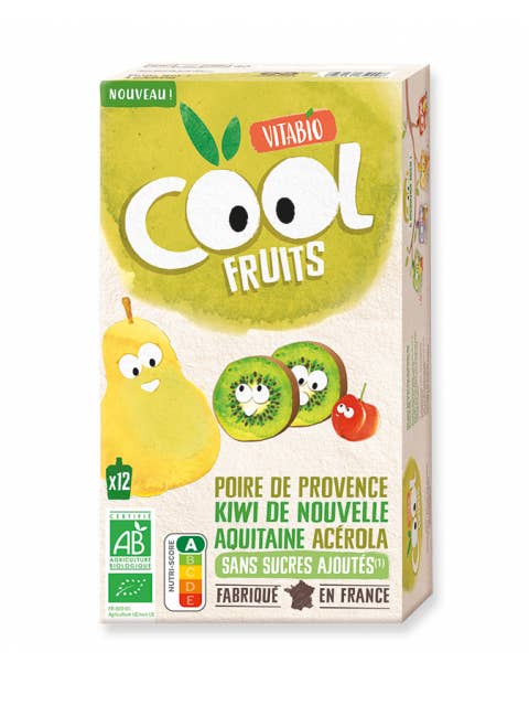 Cool Fruits - Organic - Kiwi Pear x12 Bottles for wholesale by Vitabio