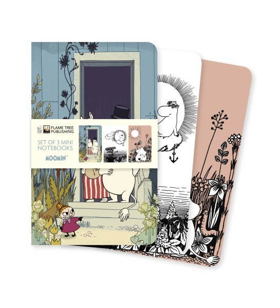 Moomin Set of 3 Mini Notebooks for wholesale by Flame Tree Gift