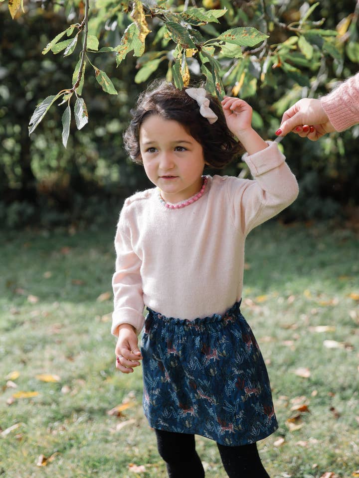 Nanette Blue Tiger Skirt for wholesale by Les Petits Lots